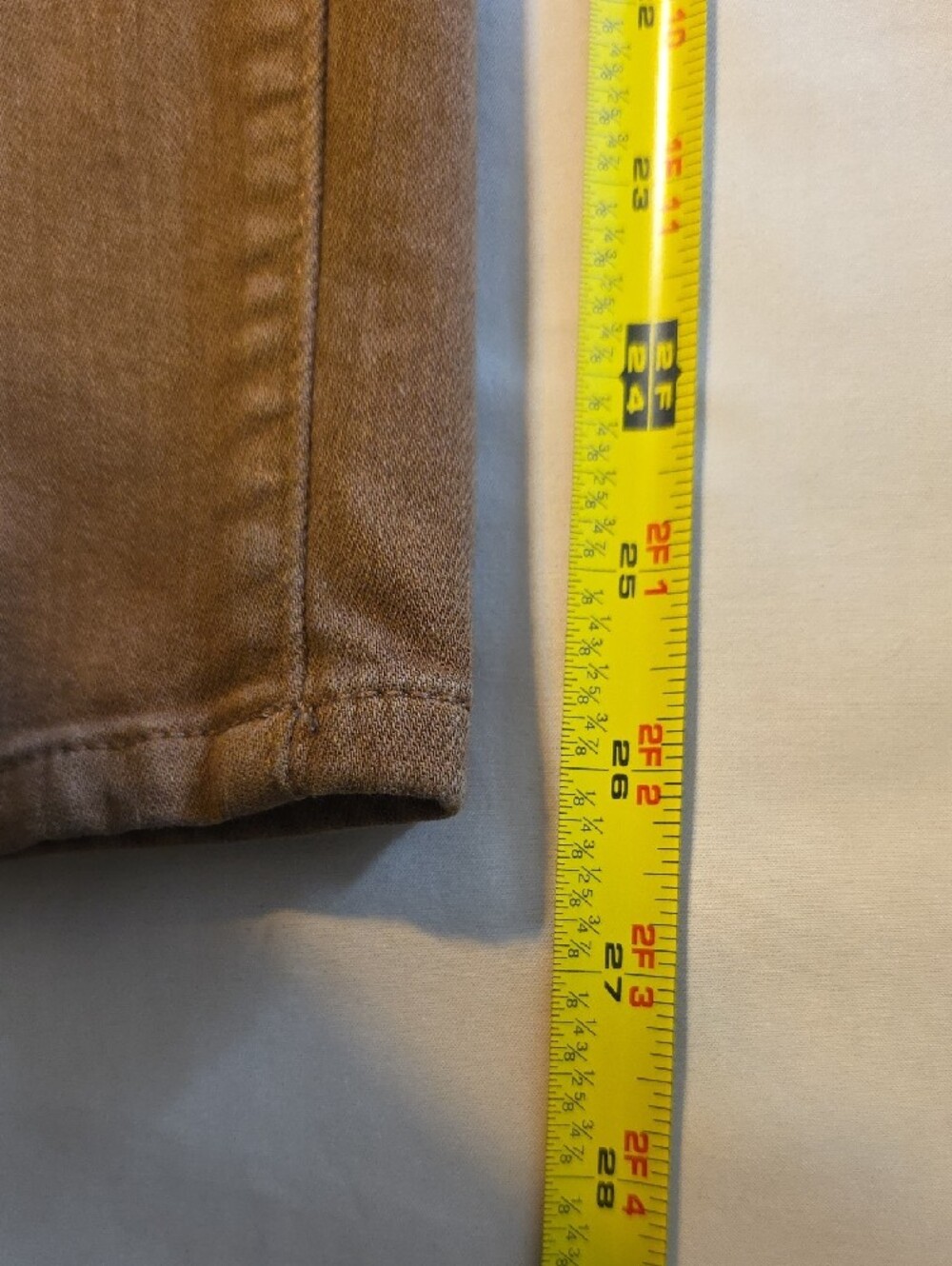 Chico's So Slimming Girlfriend Ankle Women's Straight Leg Jeans in Warm Brown - Picture 7 of 10